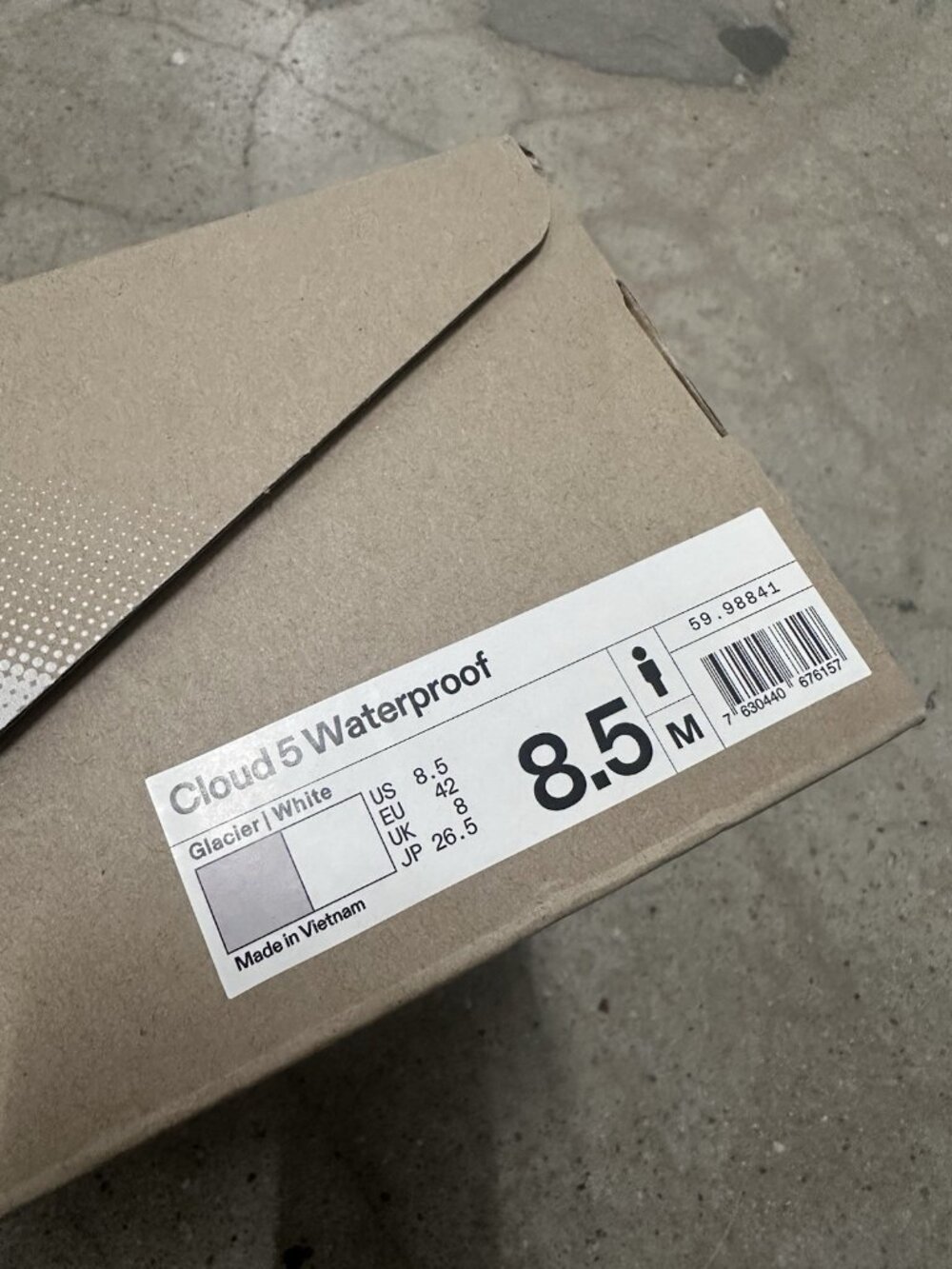 On Cloud 5 Waterproof Sneakers Glacier & White - Picture 3 of 10